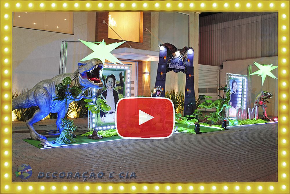 Portal Mega Temático em 3d - Dinossauros