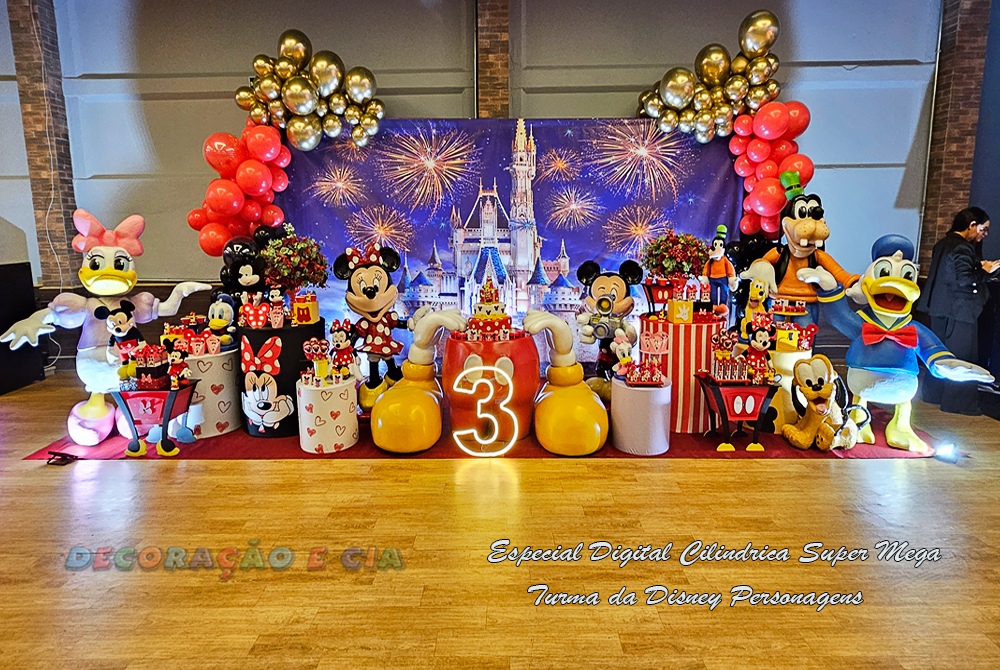 CILINDRICA SUPER MEGA – Turma Disney Personagens / Mickey